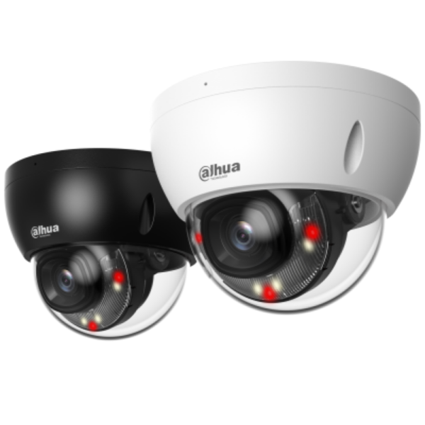 Cámara de red WizSense con domo fijo de 5 MP y doble luz inteligente