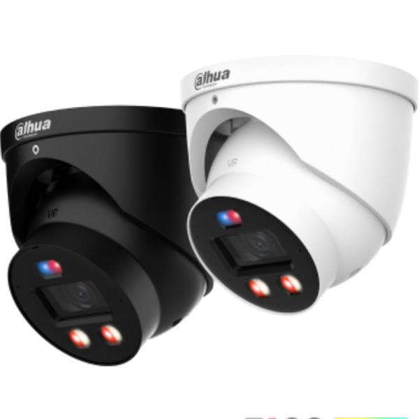 Cámara de red WizSense de 4 MP con doble luz inteligente, disuasión activa, foco fijo y globo ocular